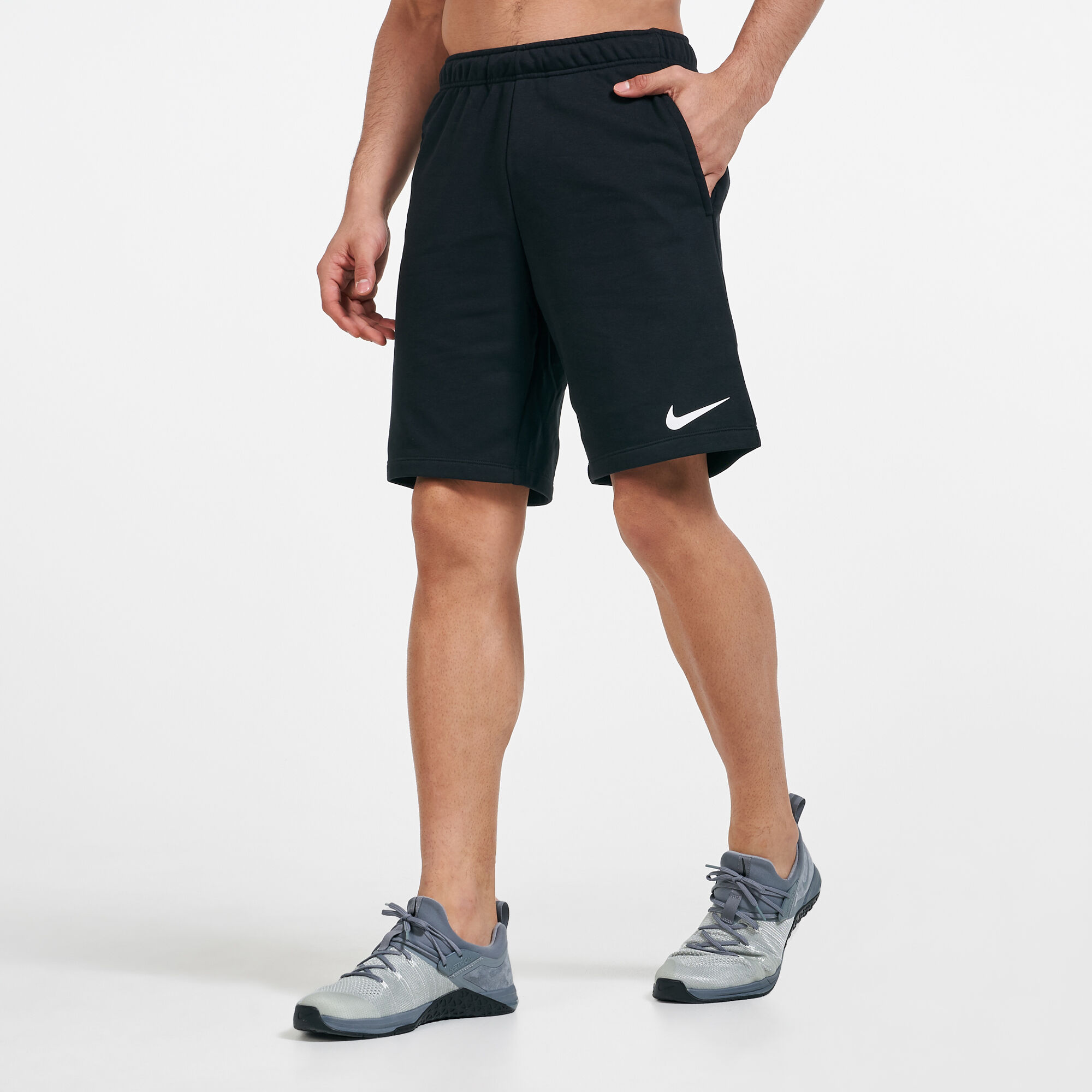 Nike mens dri-fit cotton training shorts clearance