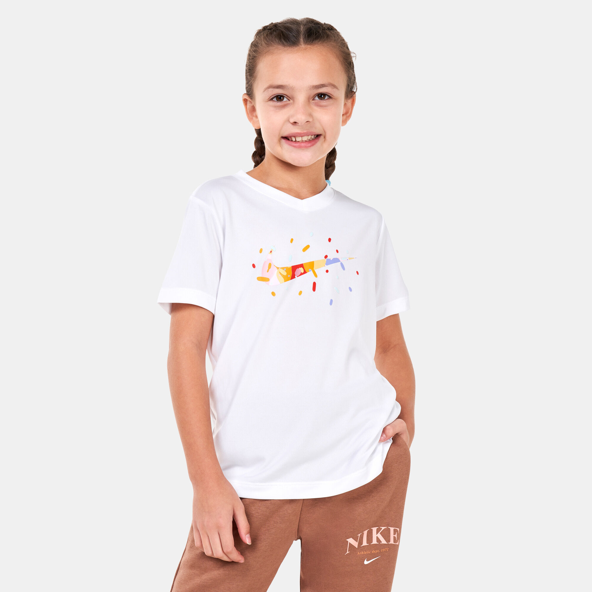 Buy Nike Kids Dri FIT Training T Shirt Older Kids White in Kuwait SSS