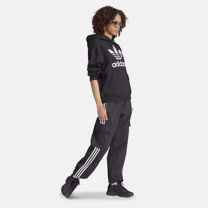 adidas Originals Women's Trefoil Hoodie Black image number 2
