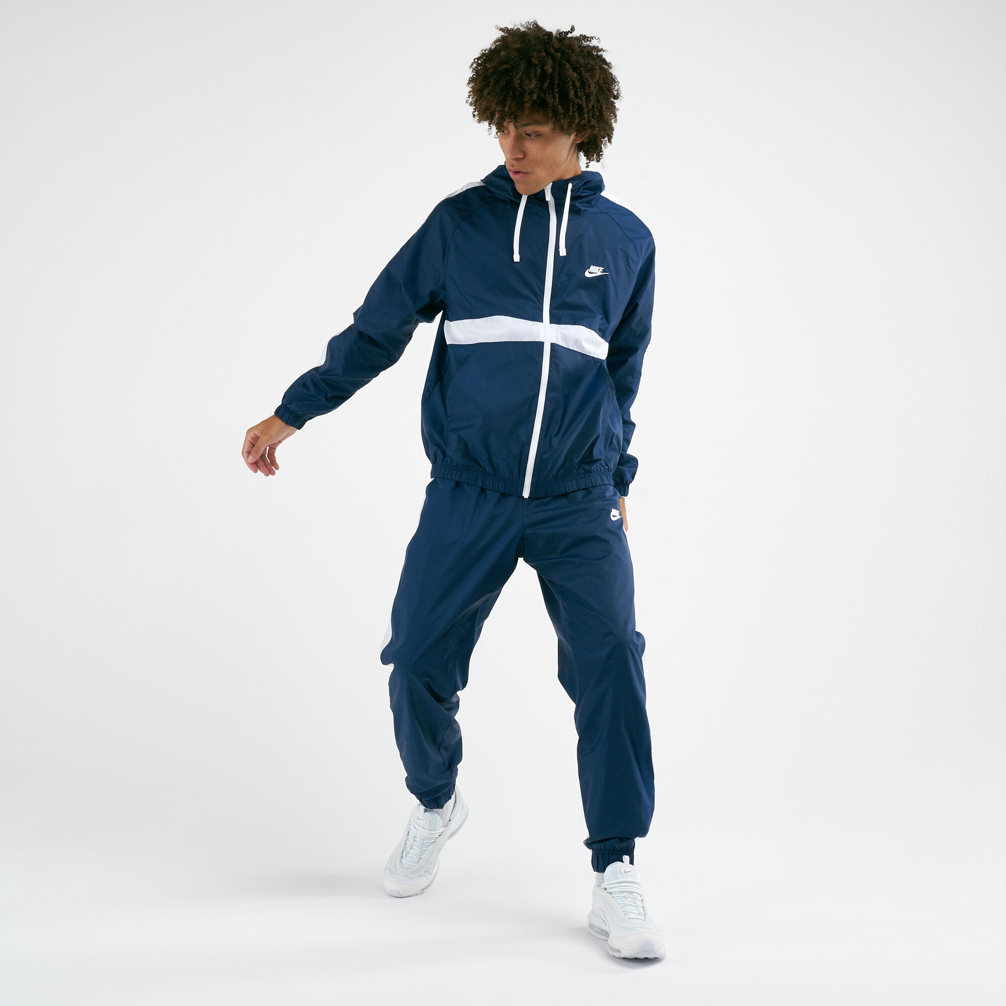Men s Sportswear Hooded Tracksuit Blue Nike in Kuwait SSS
