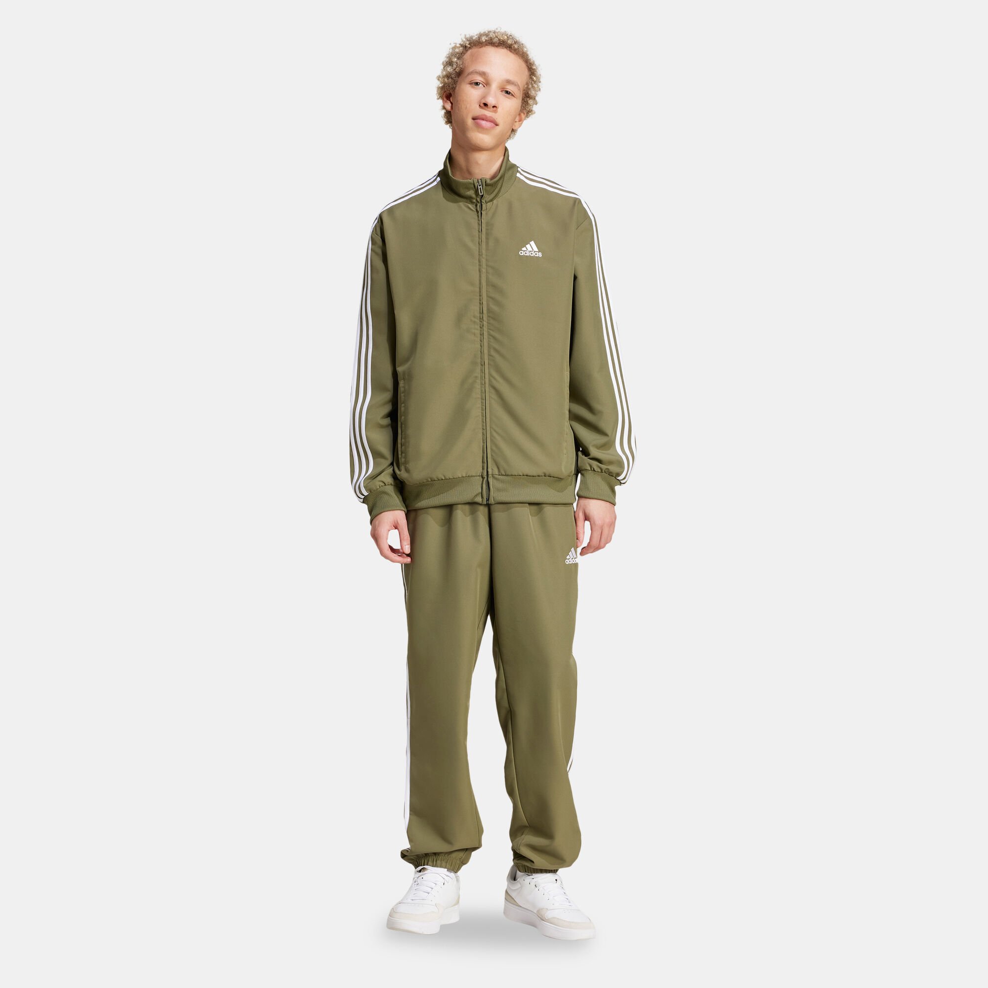 Men s 3 Stripes Woven Track Suit Green adidas in Kuwait SSS