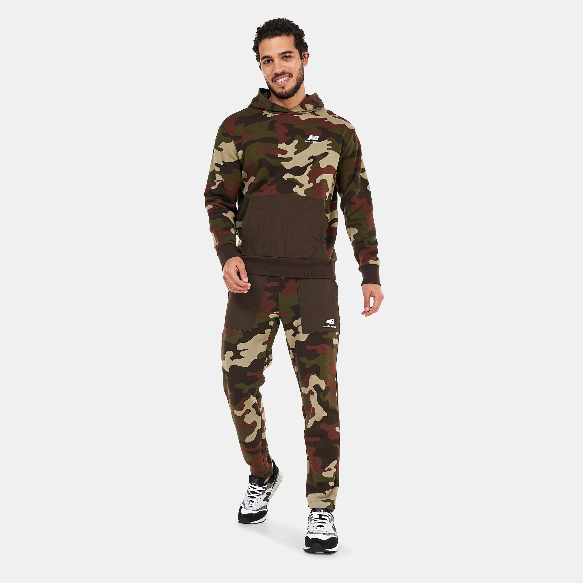 Men's camouflage fleece hotsell pants