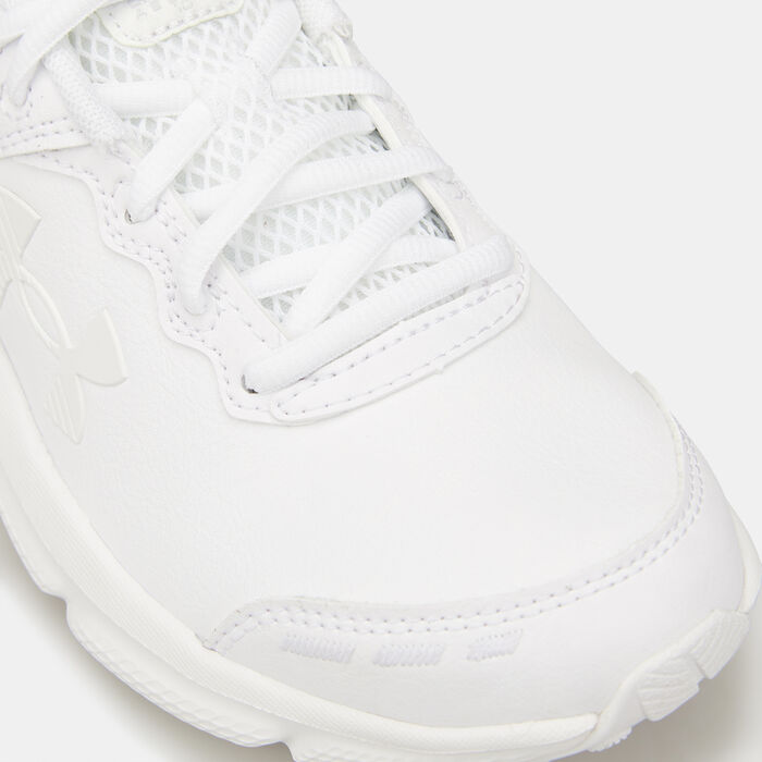 Under Armour Kids' UA Assert 10 Uniform Synthetic Running Shoe (Older Kids) White image number 5