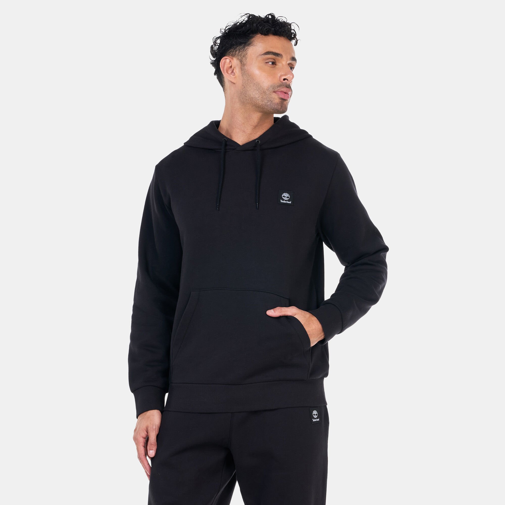 Men s Woven Badge Hoodie