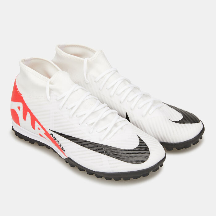 Nike Men's Mercurial Superfly 9 Academy Turf Ground Football Shoes White image number 1