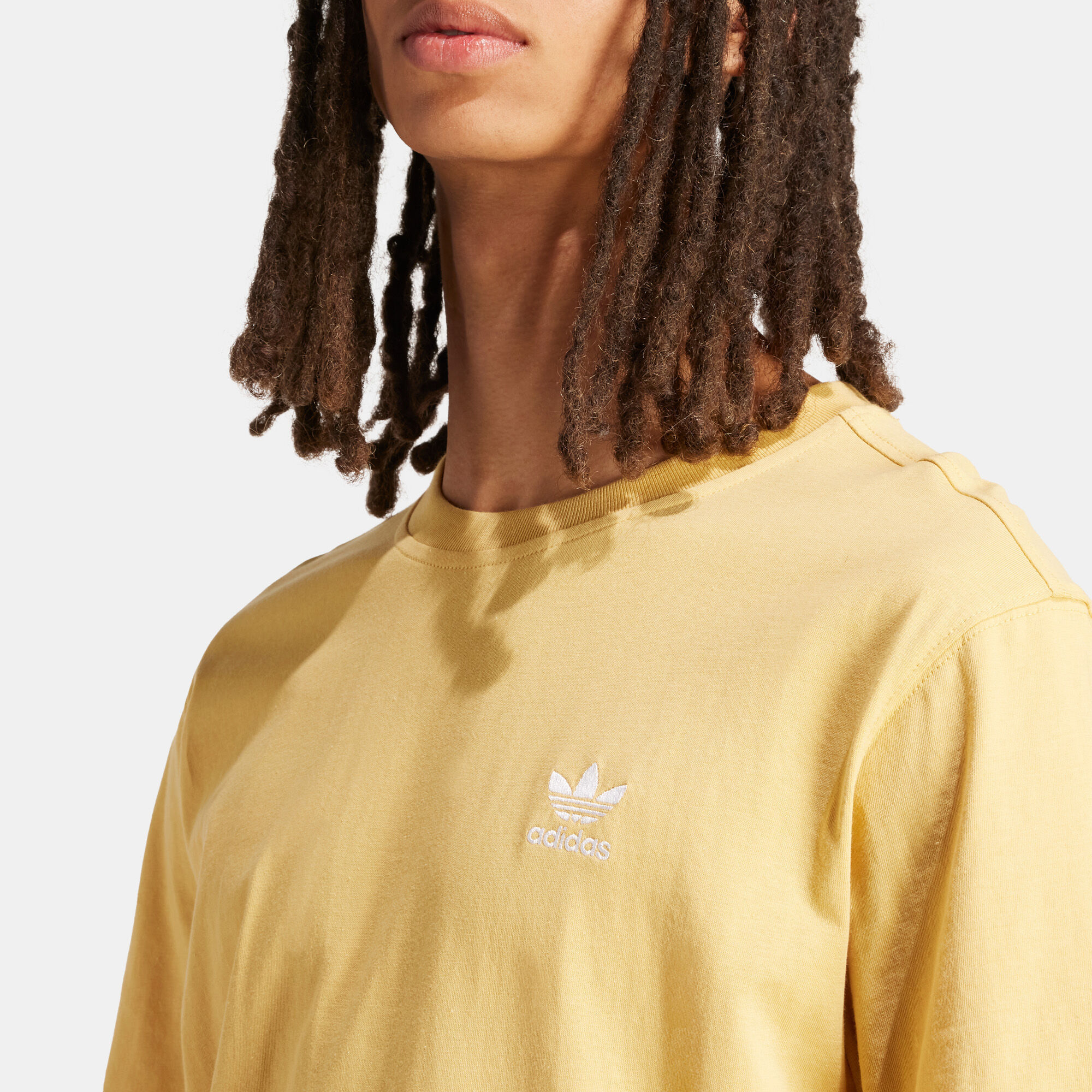 Yellow adidas trefoil t shirt outlet