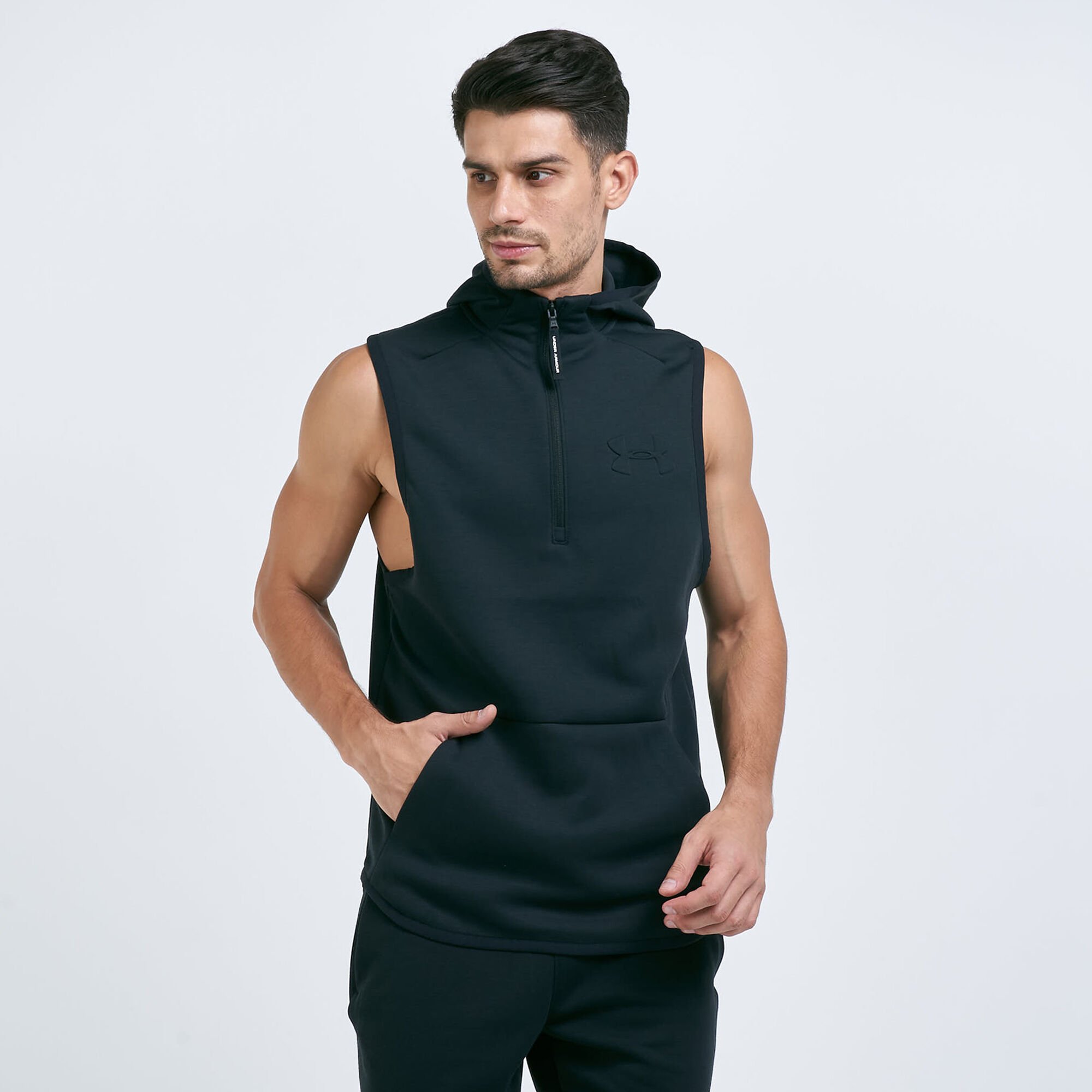 Under armour sleeveless shop hoodie