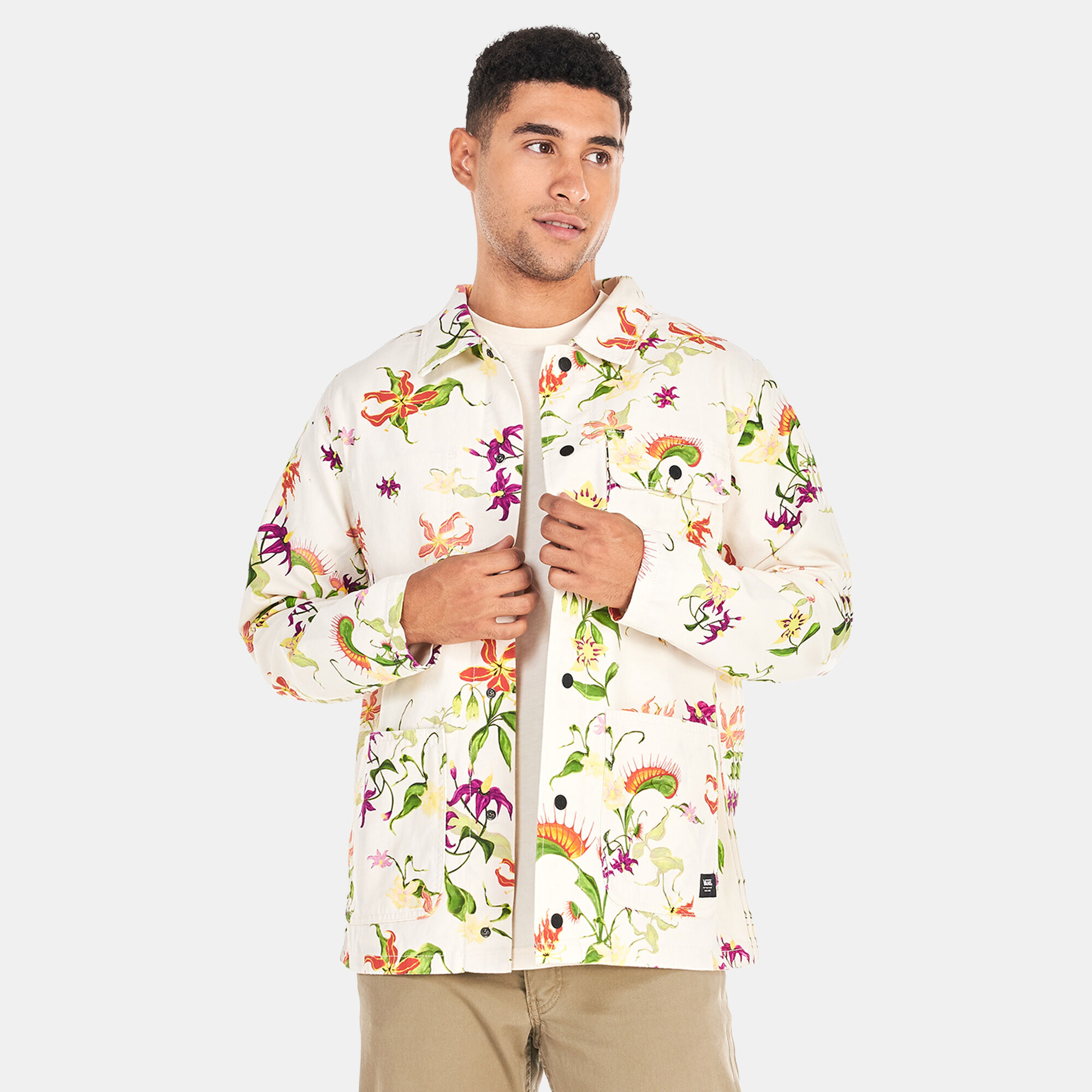 Men s Drill Chore Jacket White Vans in Kuwait SSS