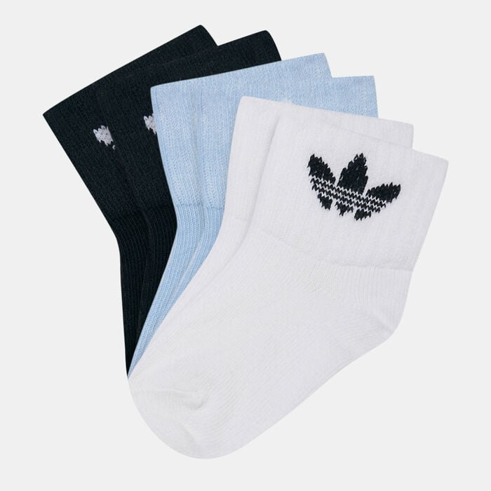 Buy adidas Originals Kids' Mid-Ankle Socks - 3 Pack (Younger Kids) in ...
