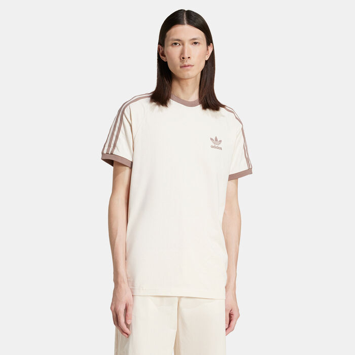 adidas Originals Men's Adicolor Classics 3-Stripes T-Shirt Beige image number 0