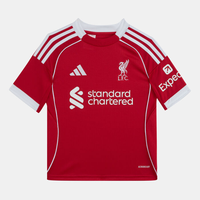 adidas Kids' Liverpool 25/26 Home Replica Football Jersey Red image number 0