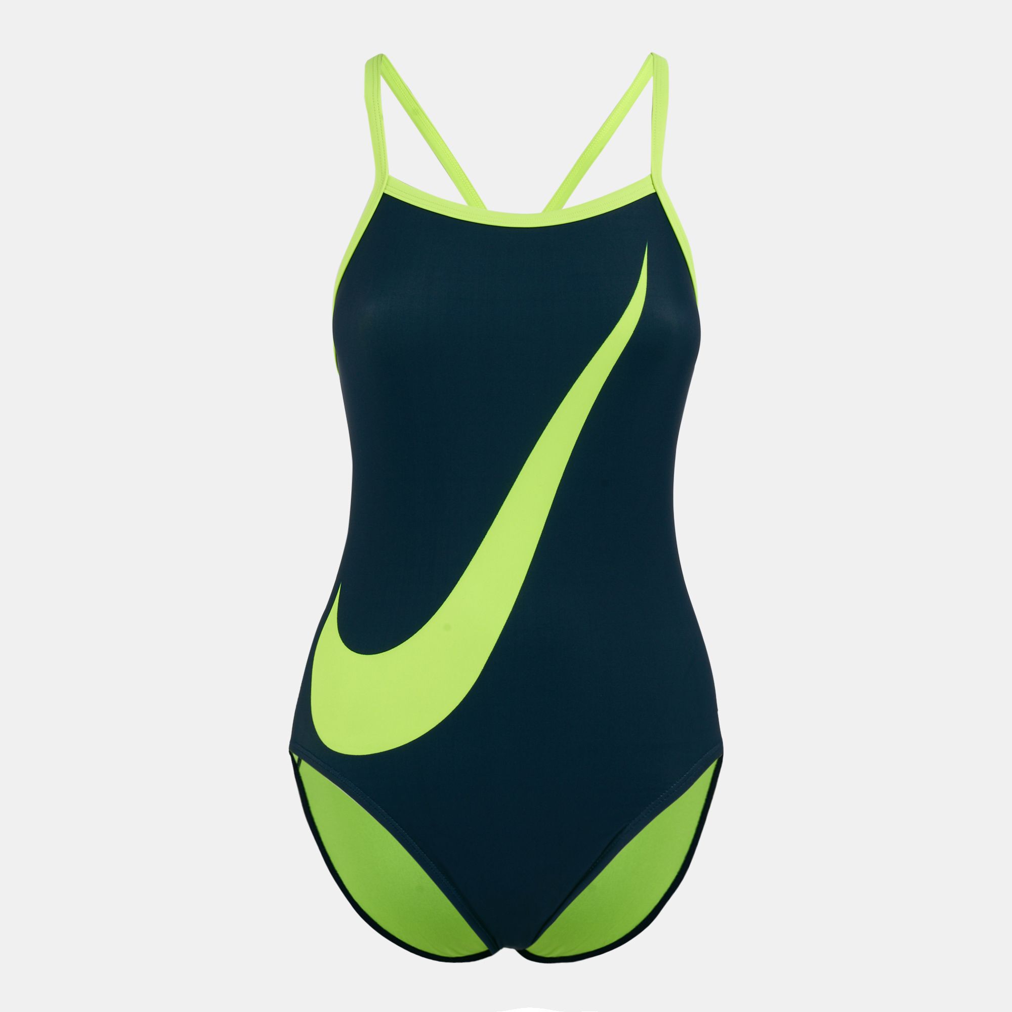 Nike big hot sale swoosh swimsuit