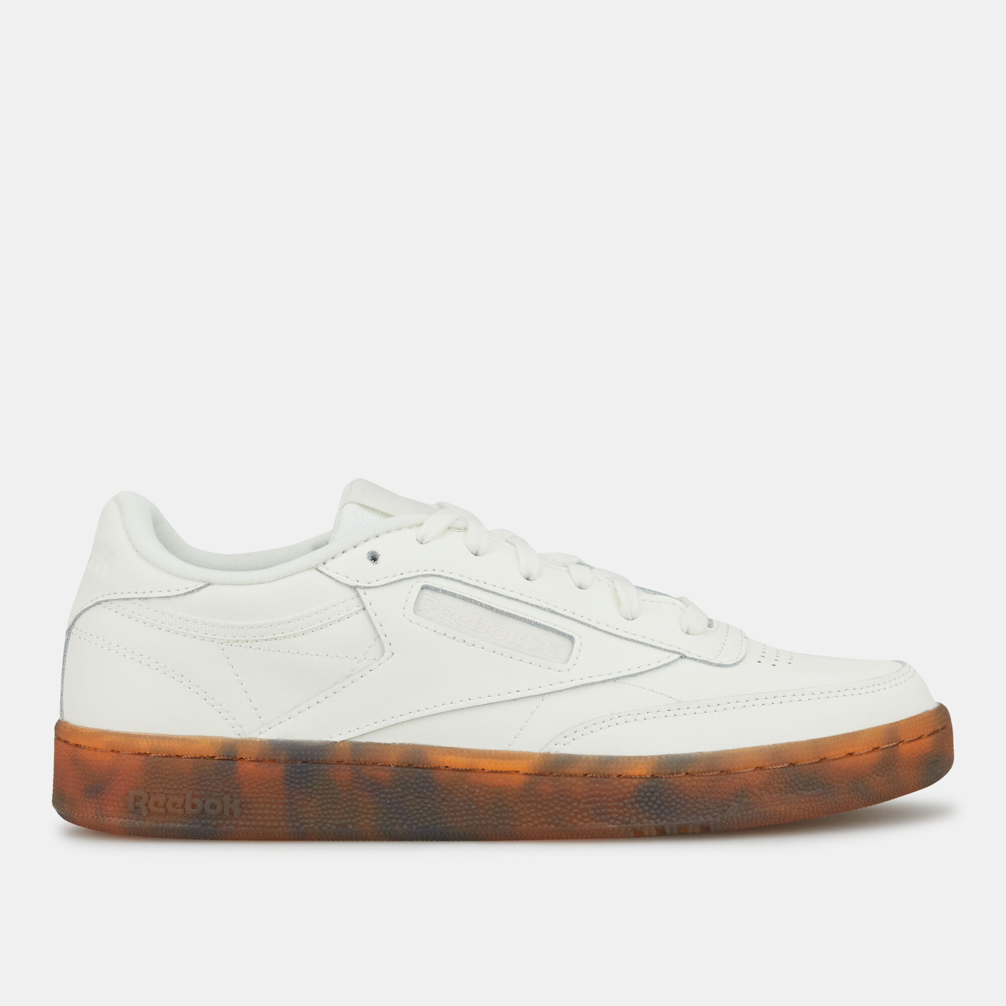 Reebok club c trainers sales in off white and tortoise