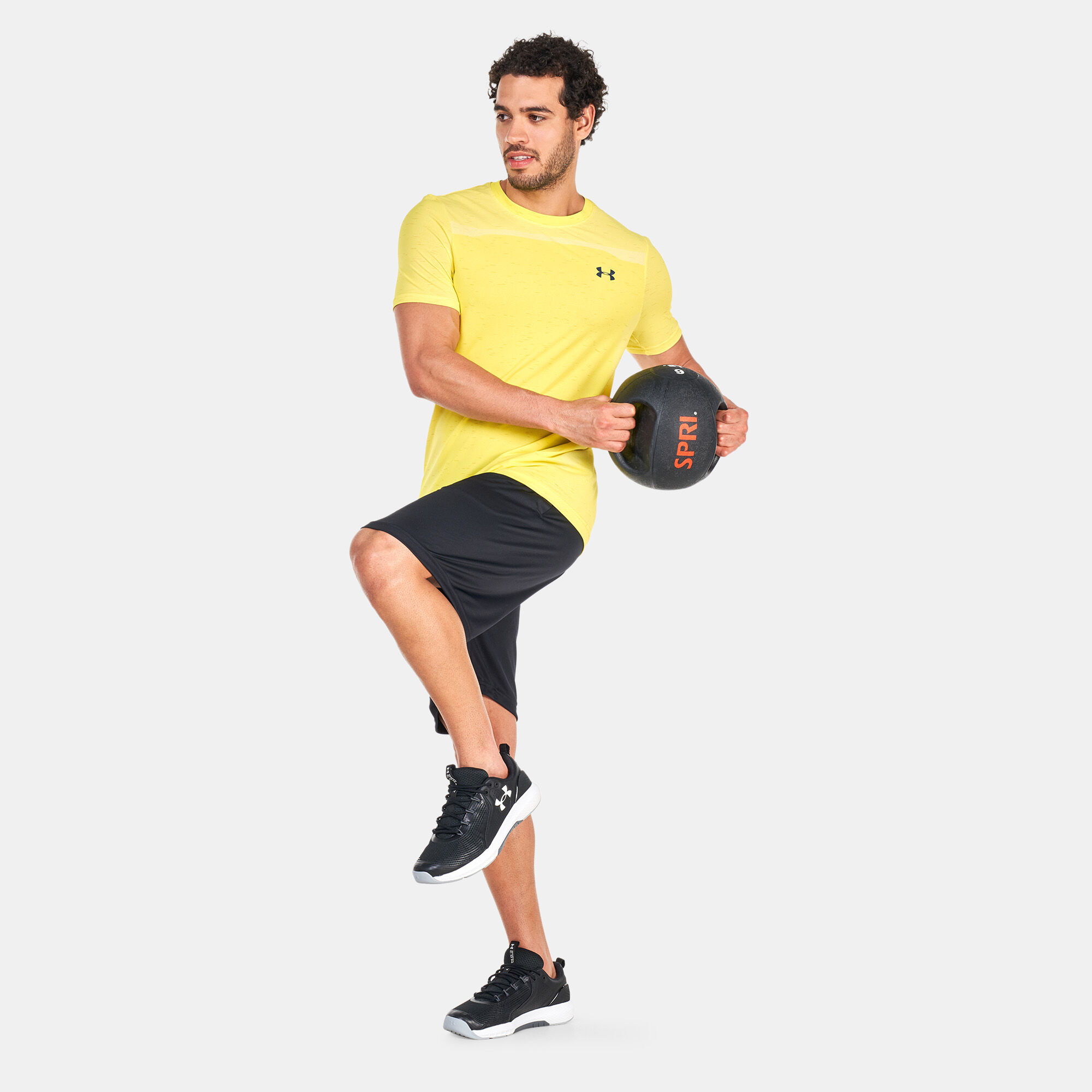 Men s UA Seamless T Shirt Yellow Under Armour in Kuwait SSS