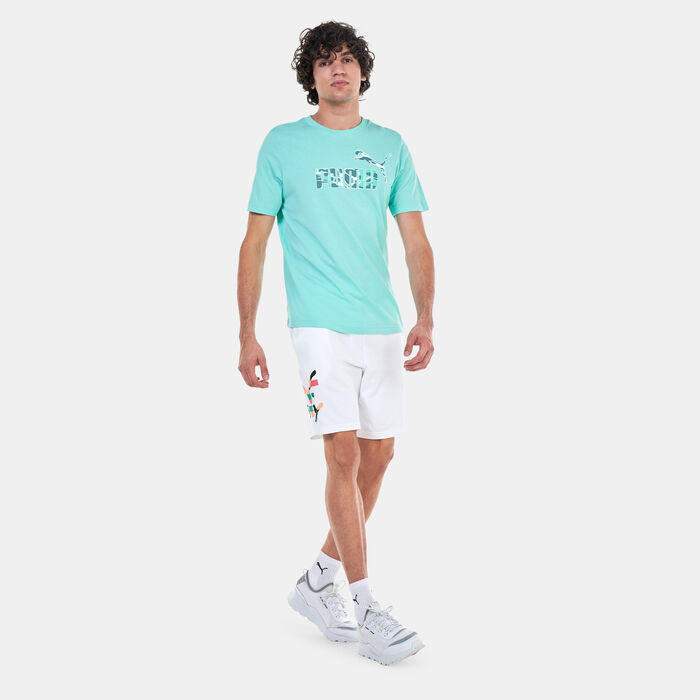 PUMA Men's Worldwide Graphic Shorts White image number 2