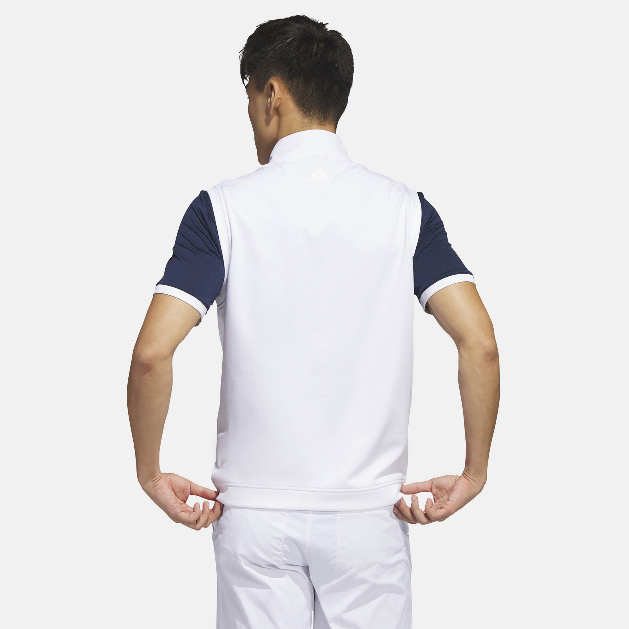 Men s Elevated 1 4 Zip Golf Vest White adidas in Kuwait SSS