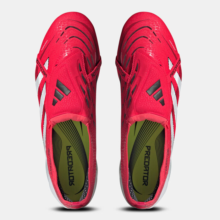 adidas Men's Predator Elite Fold-Over Tongue Firm Ground Football Shoes Black image number 4