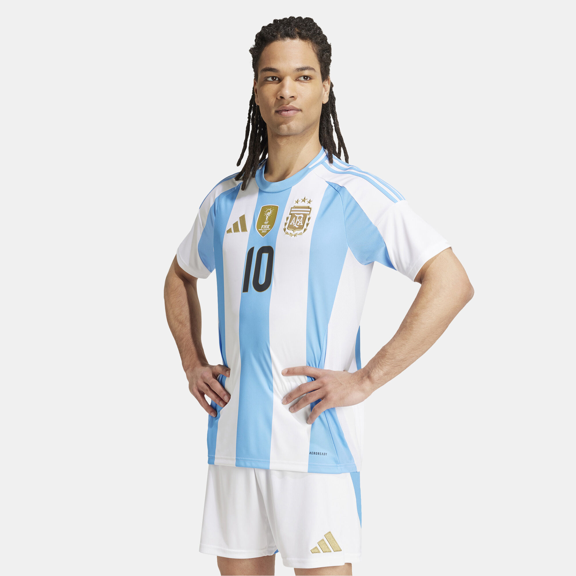 Men s Argentina Lionel Messi Home Football Jersey 2024 White adidas in Kuwait SSS