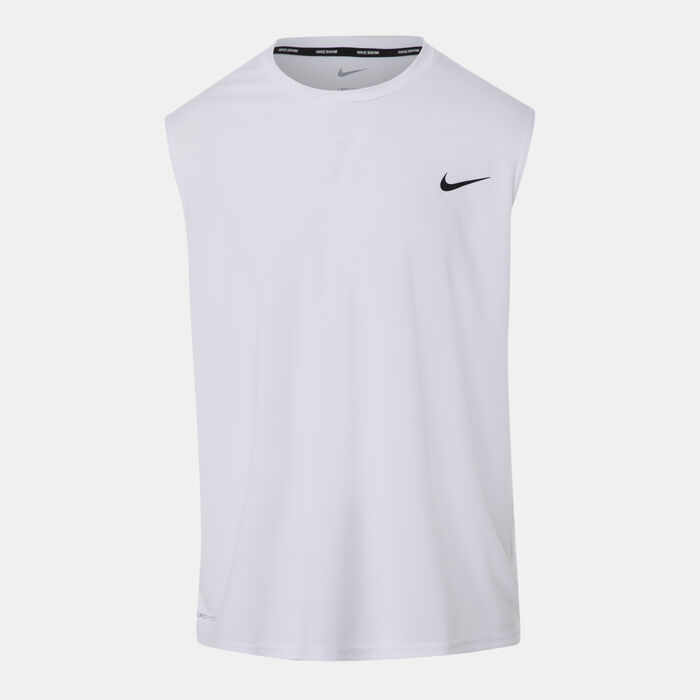 Nike Swim Men's Dri-FIT Hydroguard Swimming Top White image number 0