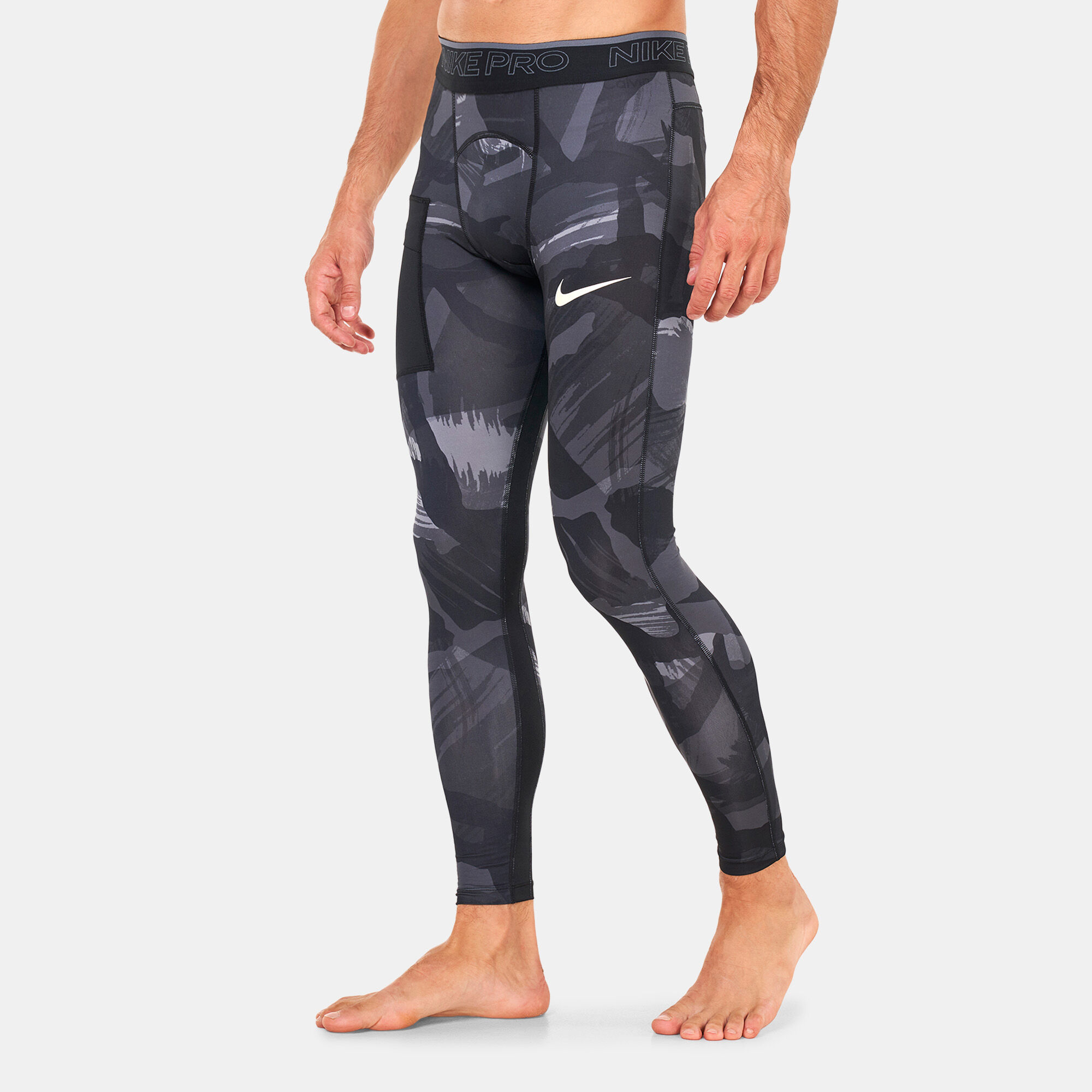 Buy Nike Men s Pro Dri FIT Camo Tights Black in Kuwait SSS
