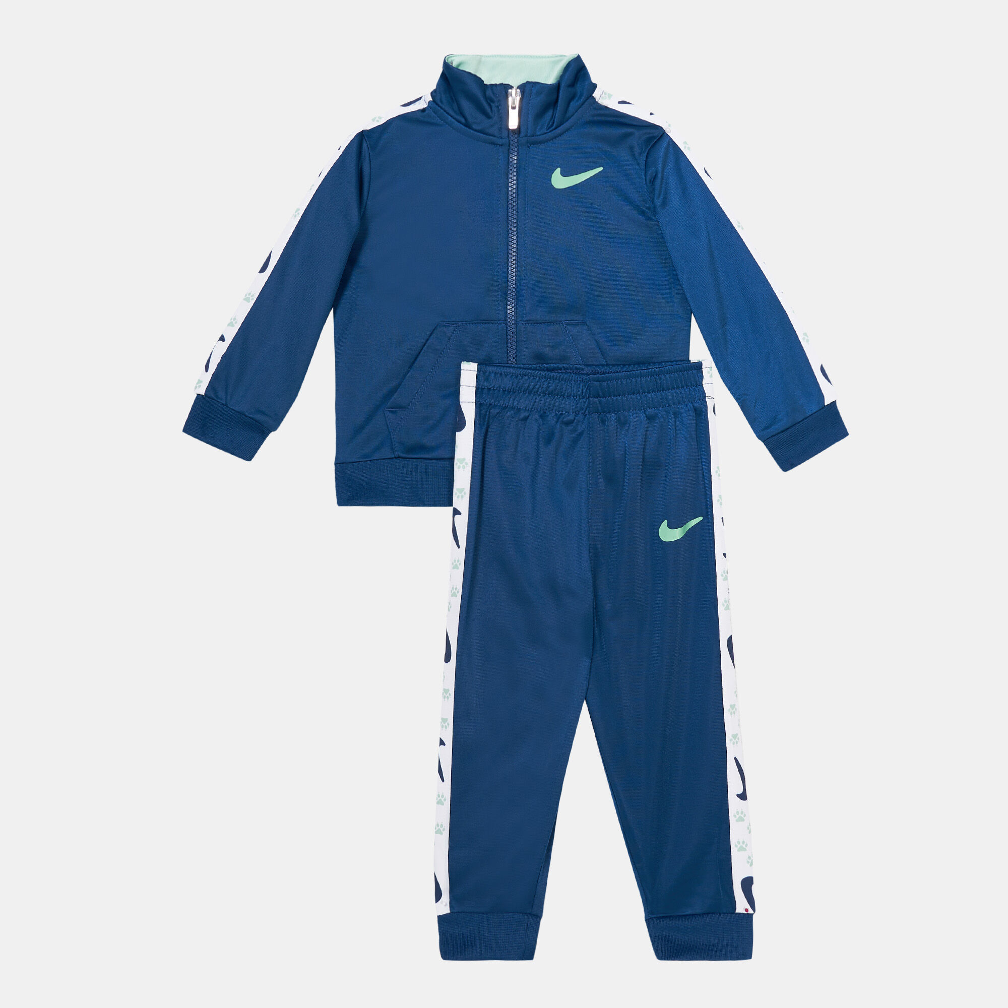 Blue nike tape tracksuit shop