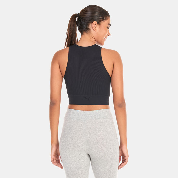 PUMA Women's Infuse evoKNIT Crop Top Black image number 1