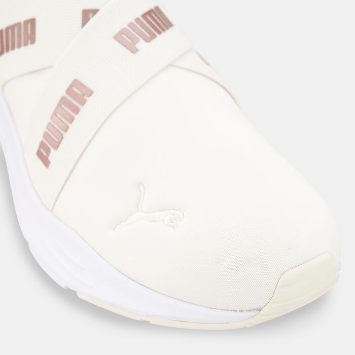 PUMA Women's Wired Run Metallics Slip-On Shoe Ivory image number 4