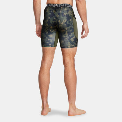 Under Armour Men's HeatGear Printed Training Compression Shorts Green