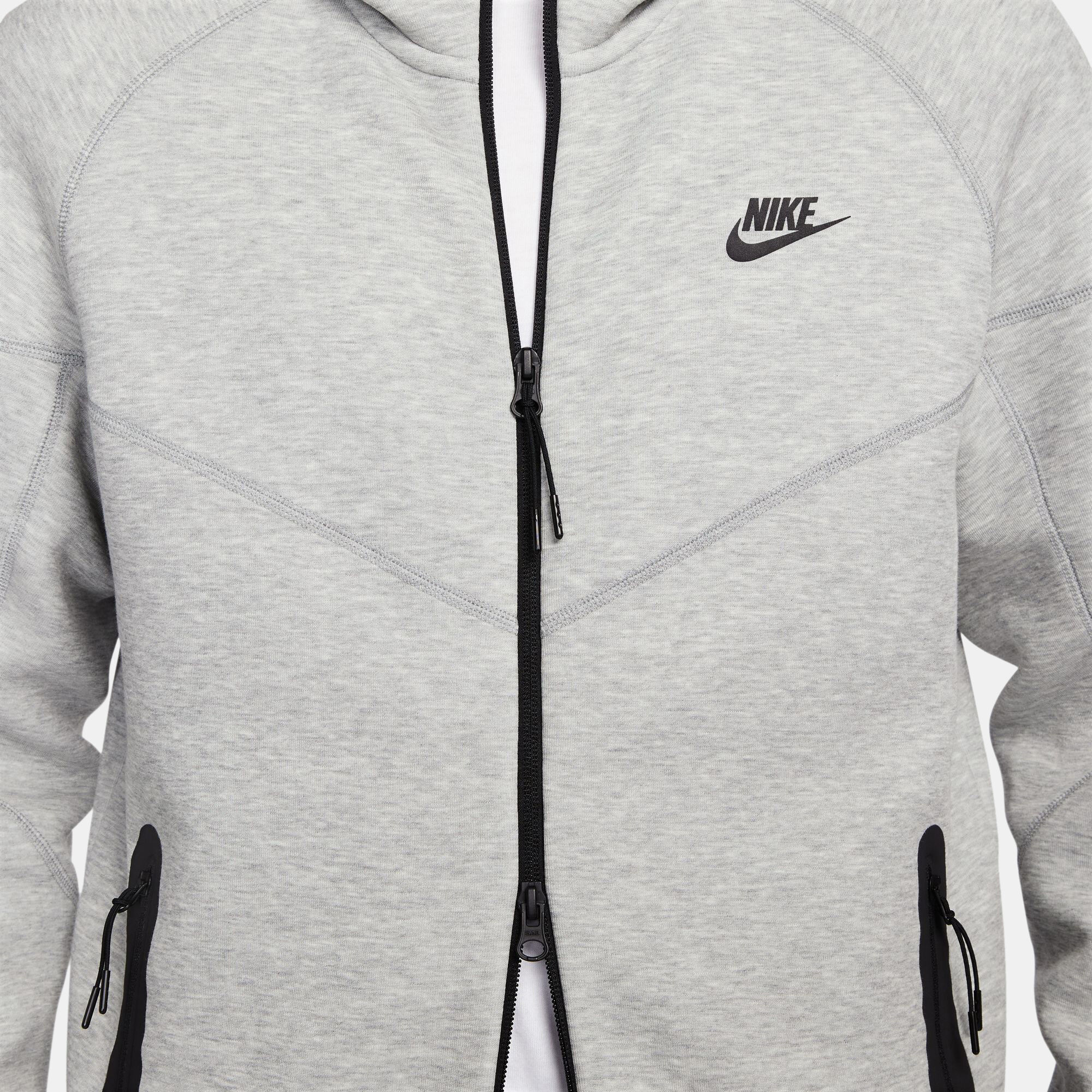 Nike grey tech fleece discount jacket