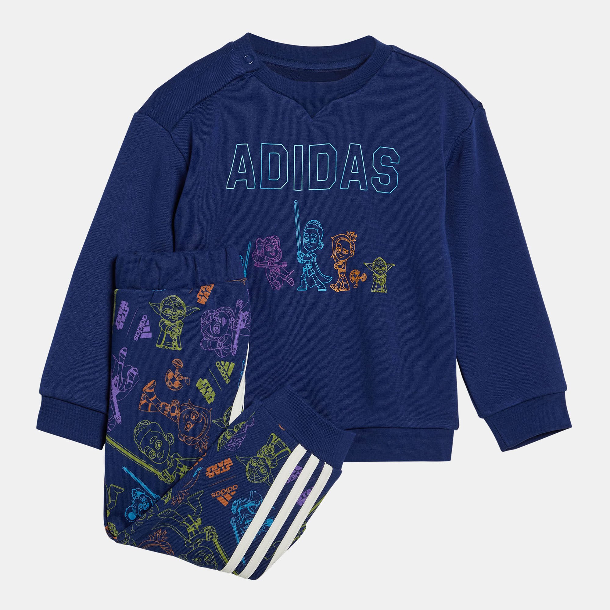 Kids Star Wars Young Jedi Sweatshirt and Joggers Set Blue adidas in Kuwait SSS