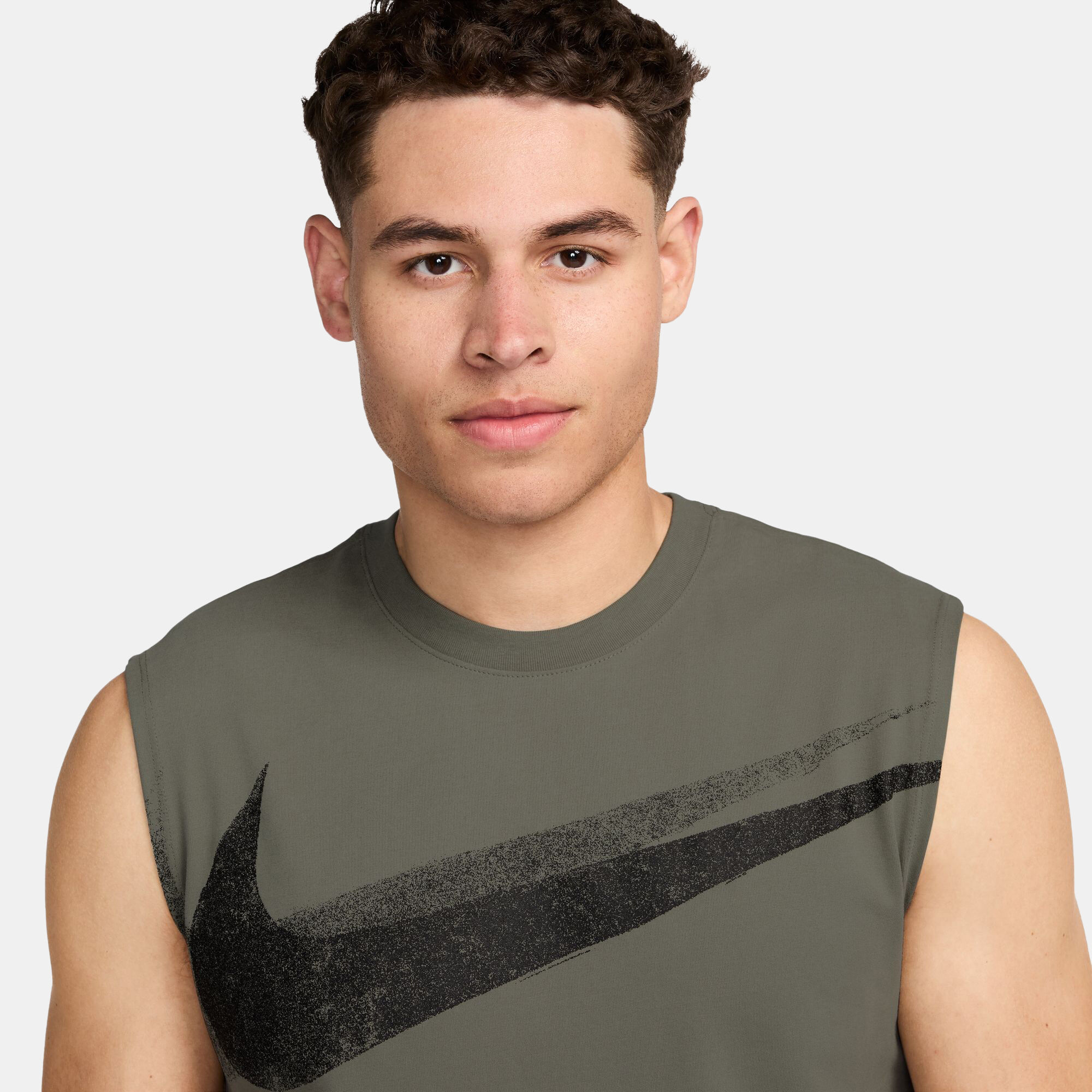 Mens dri fit sleeveless tee top