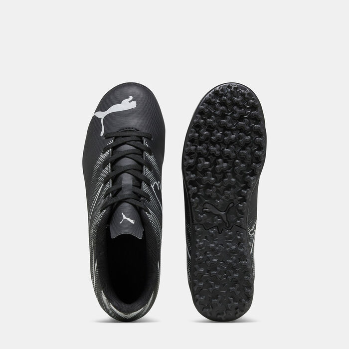 PUMA Kids' ATTACANTO Turf Ground Football Shoes Black image number 3