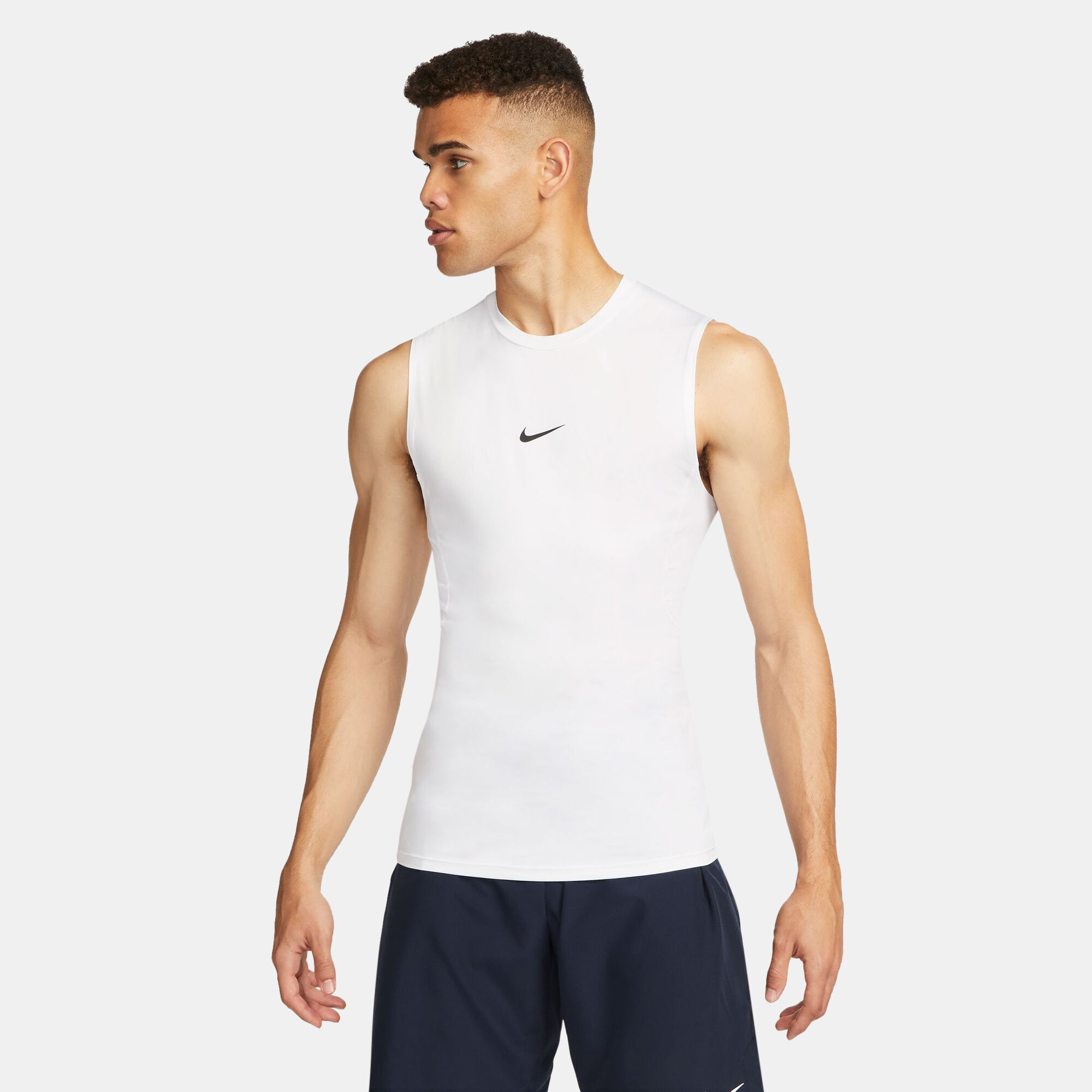 Buy Nike Men s Pro Dri FIT Sleeveless Fitness Training Top White in Kuwait SSS