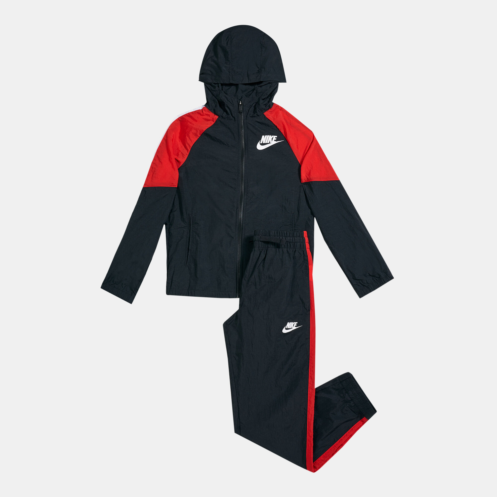 Dark red nike tracksuit sale