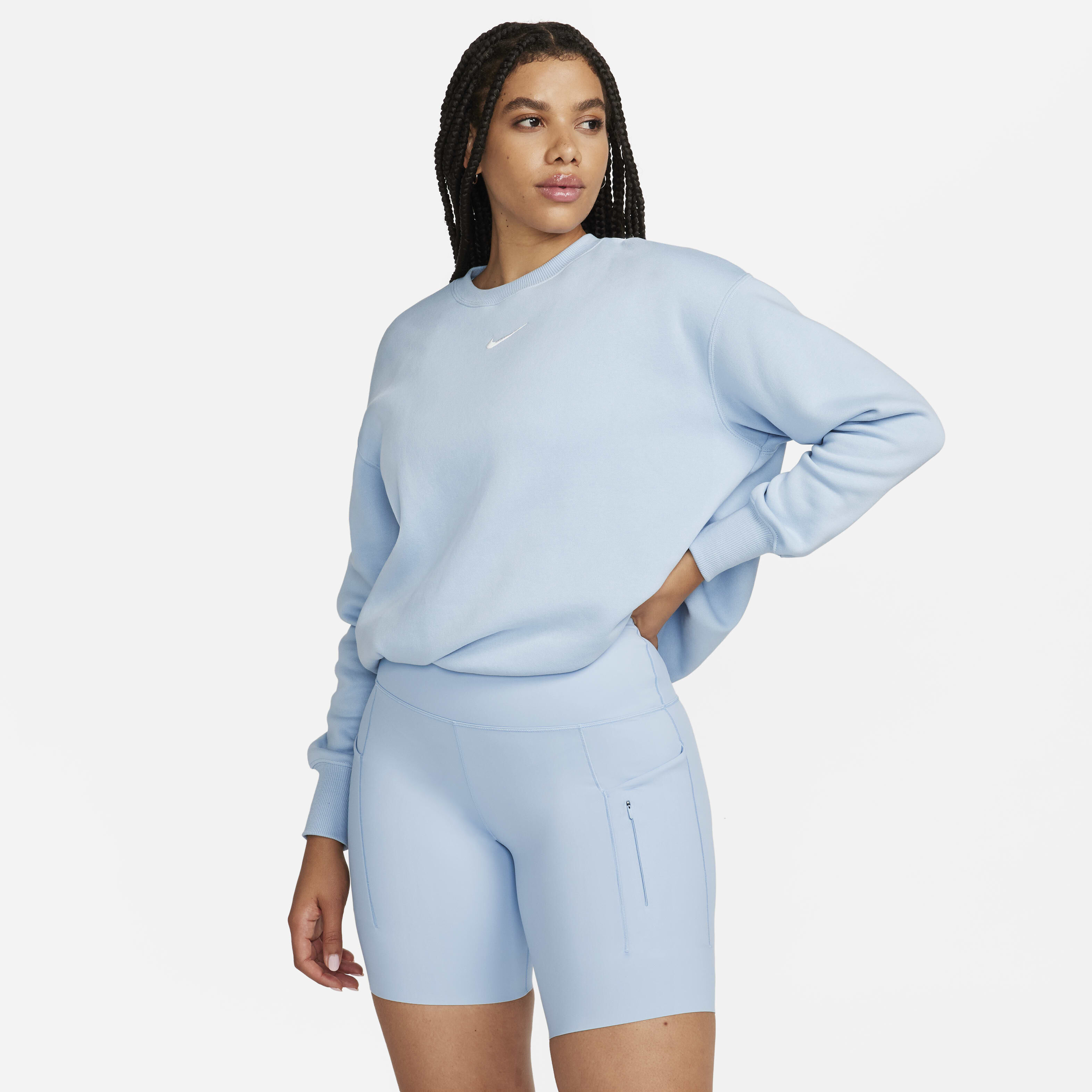 Blue nike biker shorts new arrivals