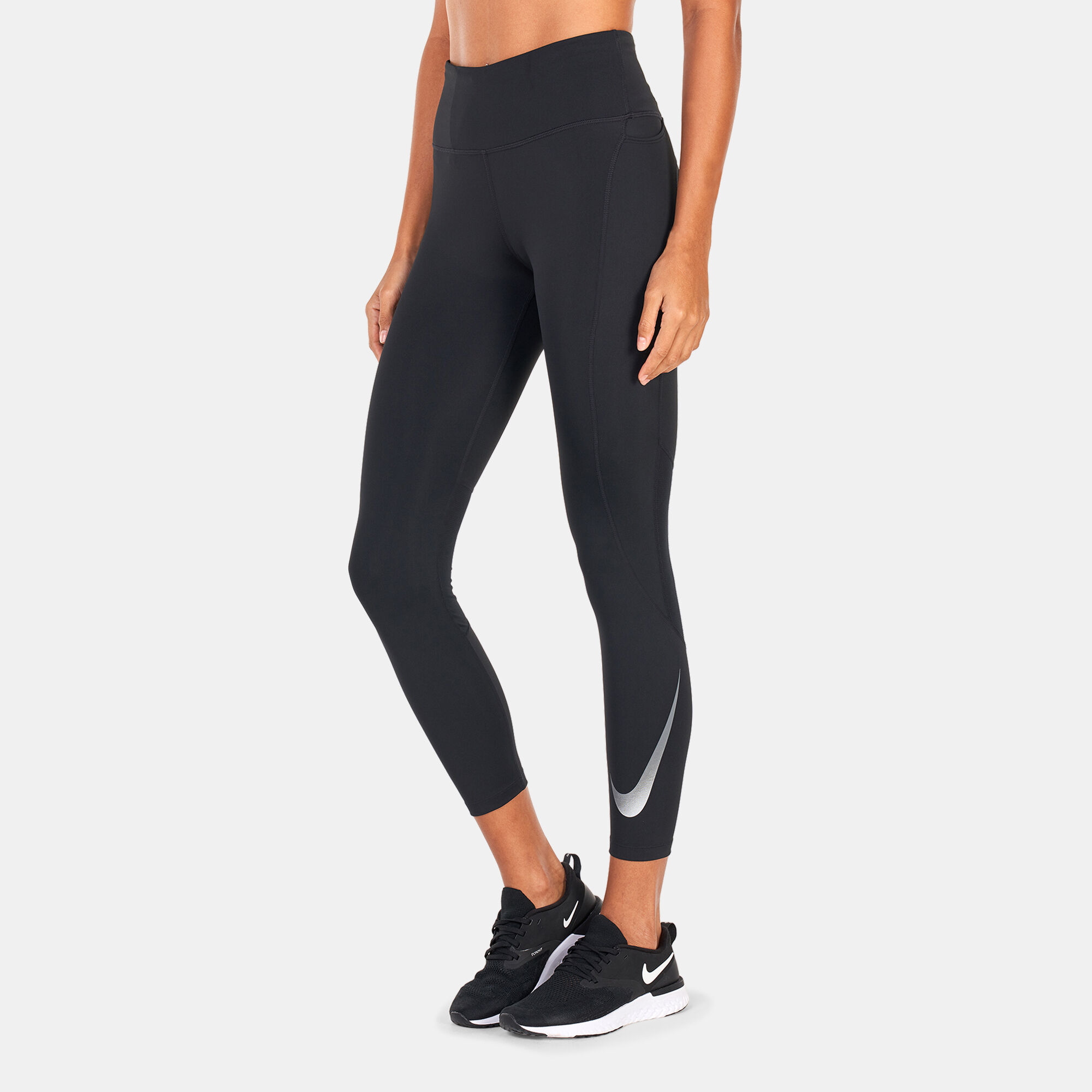 Buy Nike Women's Slim Leggings (939447-010_Black/White_XS) at Amazon.in