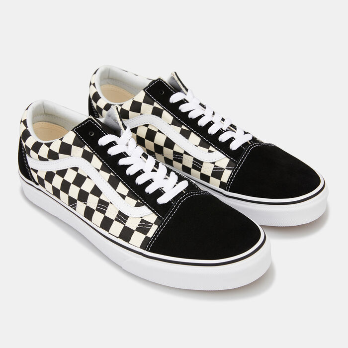 Vans Old Skool Checkerboard Unisex Shoe Black image number 1
