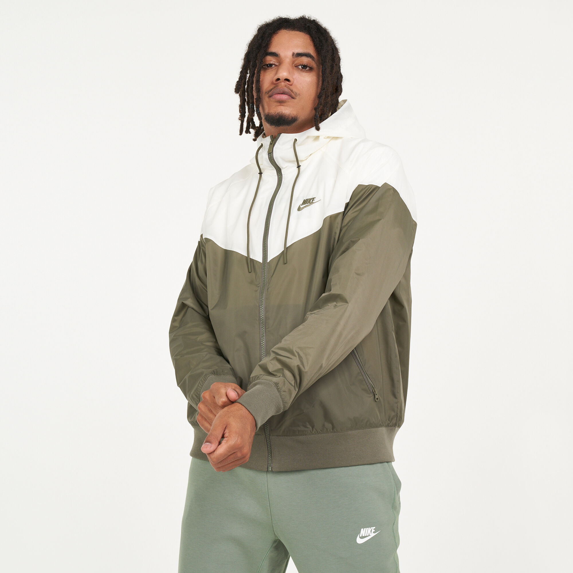 Nike windrunner jacket top olive