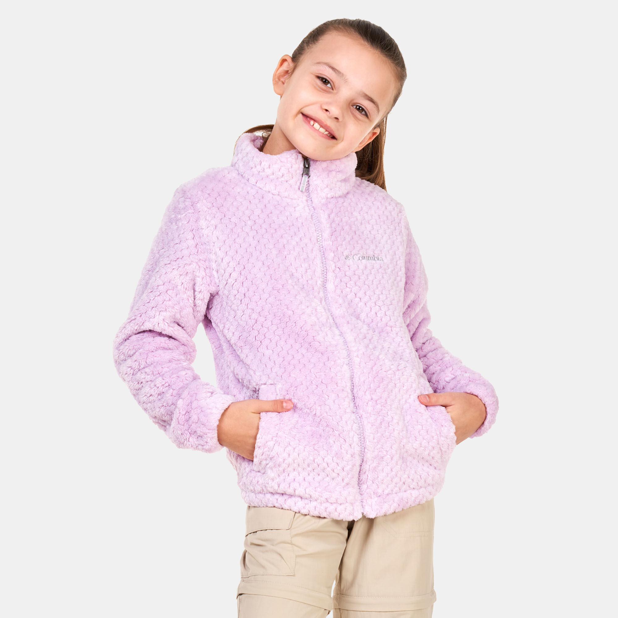 Kids Fire Side Sherpa Jacket Purple Columbia in Kuwait SSS