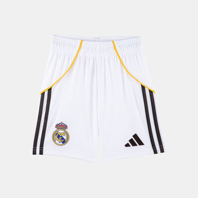 adidas Kids' Real Madrid 25/26 Home Replica Football Shorts White