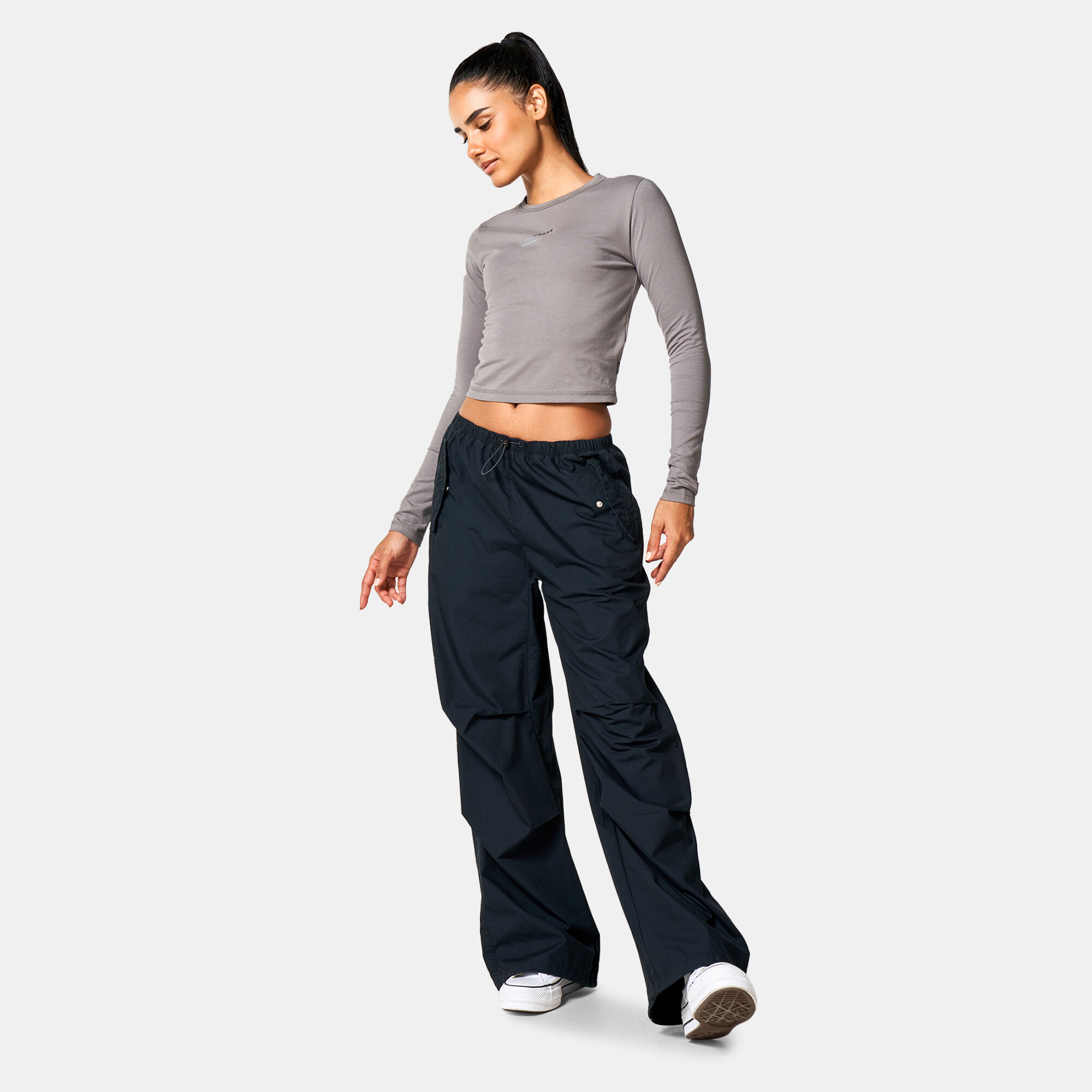 Women s Parachute Pants Black Converse in Kuwait SSS