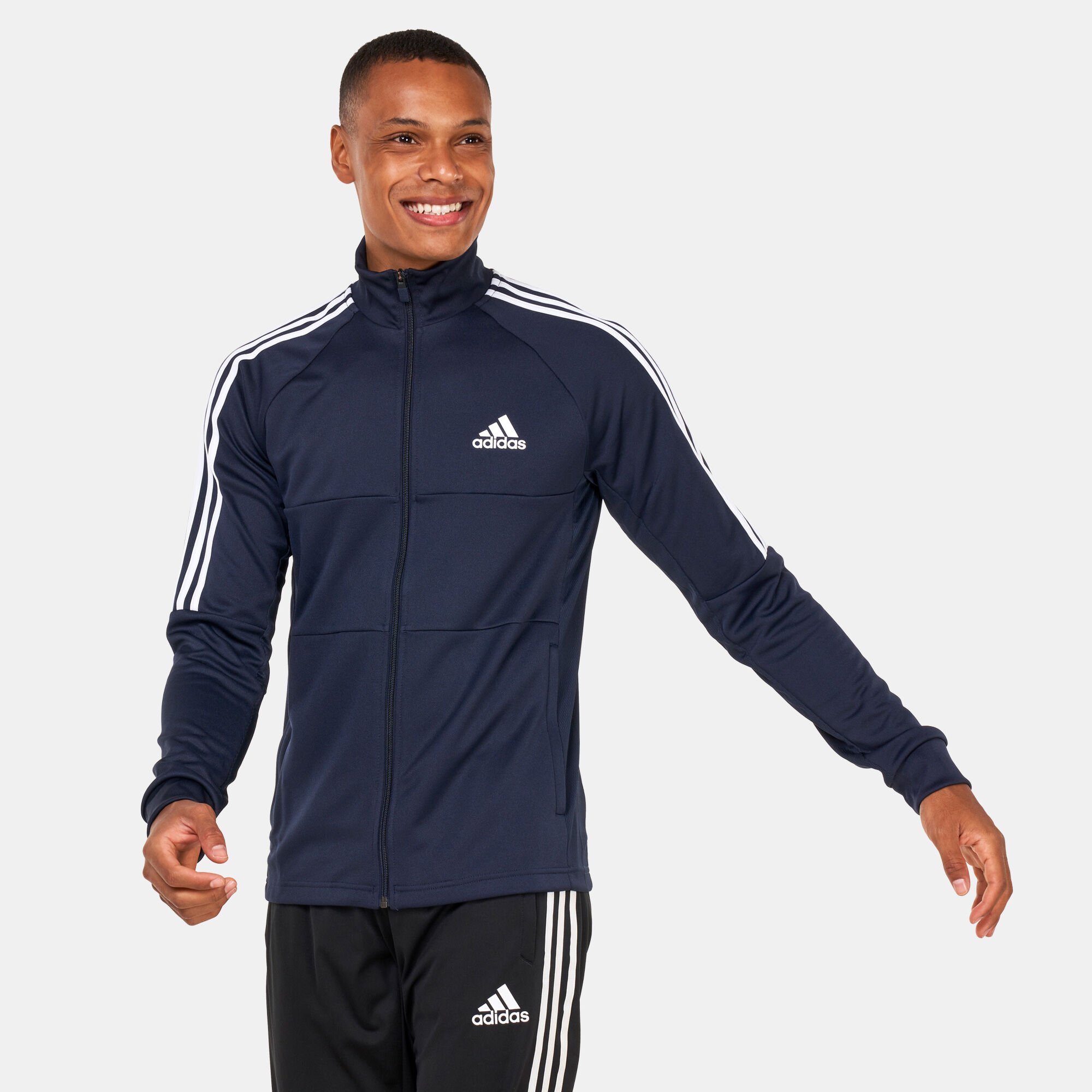 Men s AEROREADY Sereno Cut 3 Stripes Slim Track Jacket Blue adidas in Kuwait SSS