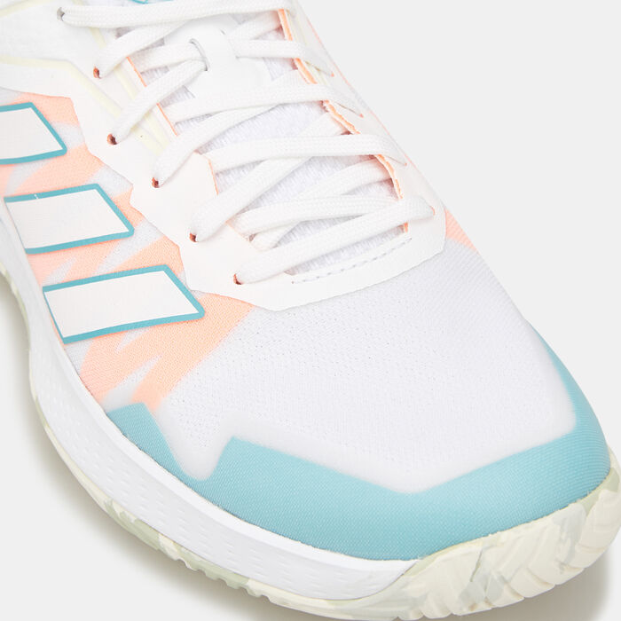 adidas Women's Defiant Speed Tennis Shoe White image number 4