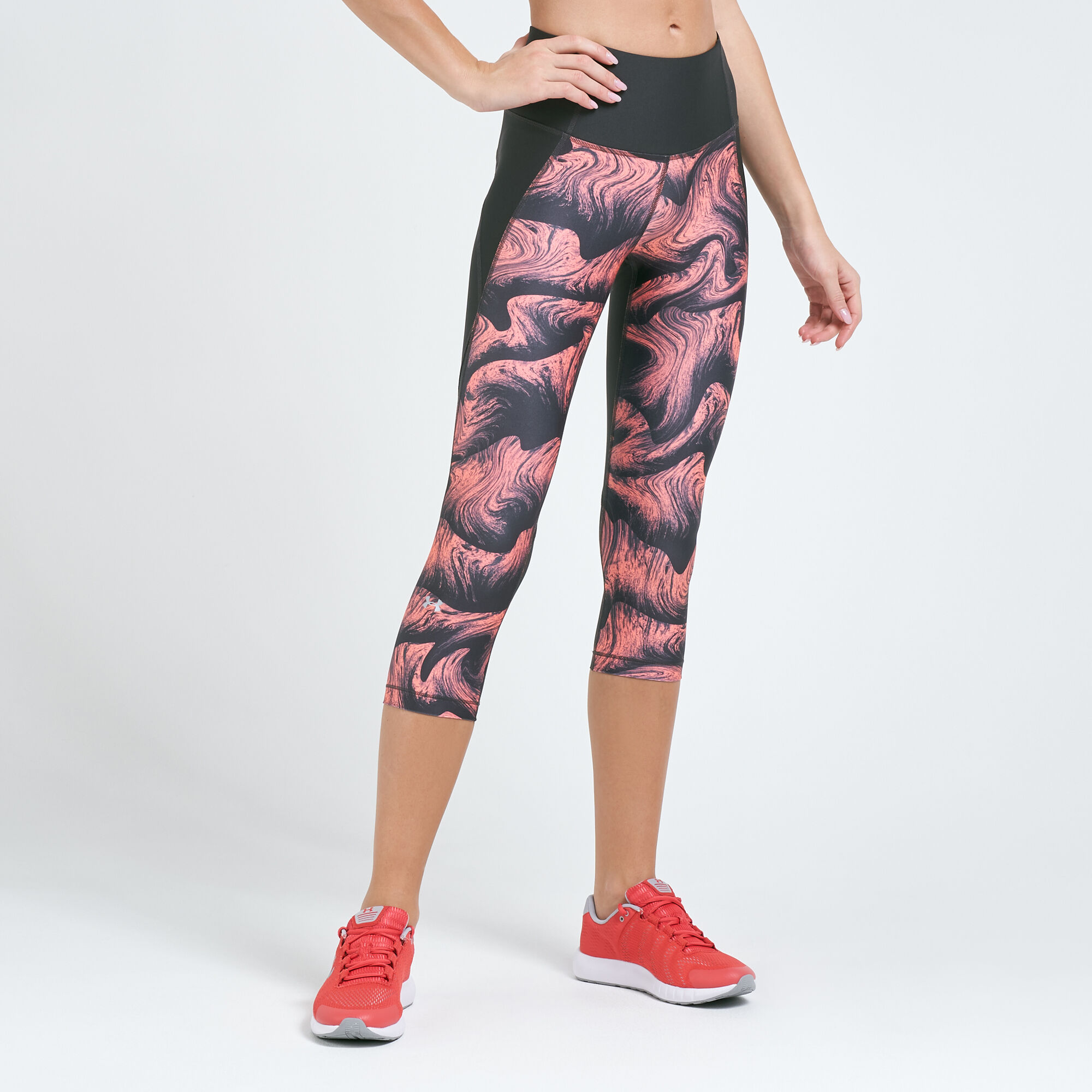 Under armour heatgear printed capri leggings sale