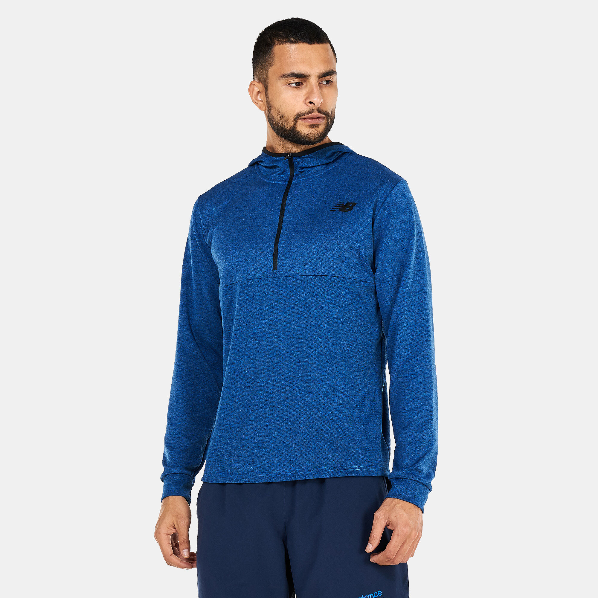 Men s Tenacity 1 4 Zip Hoodie Blue New Balance in Kuwait SSS