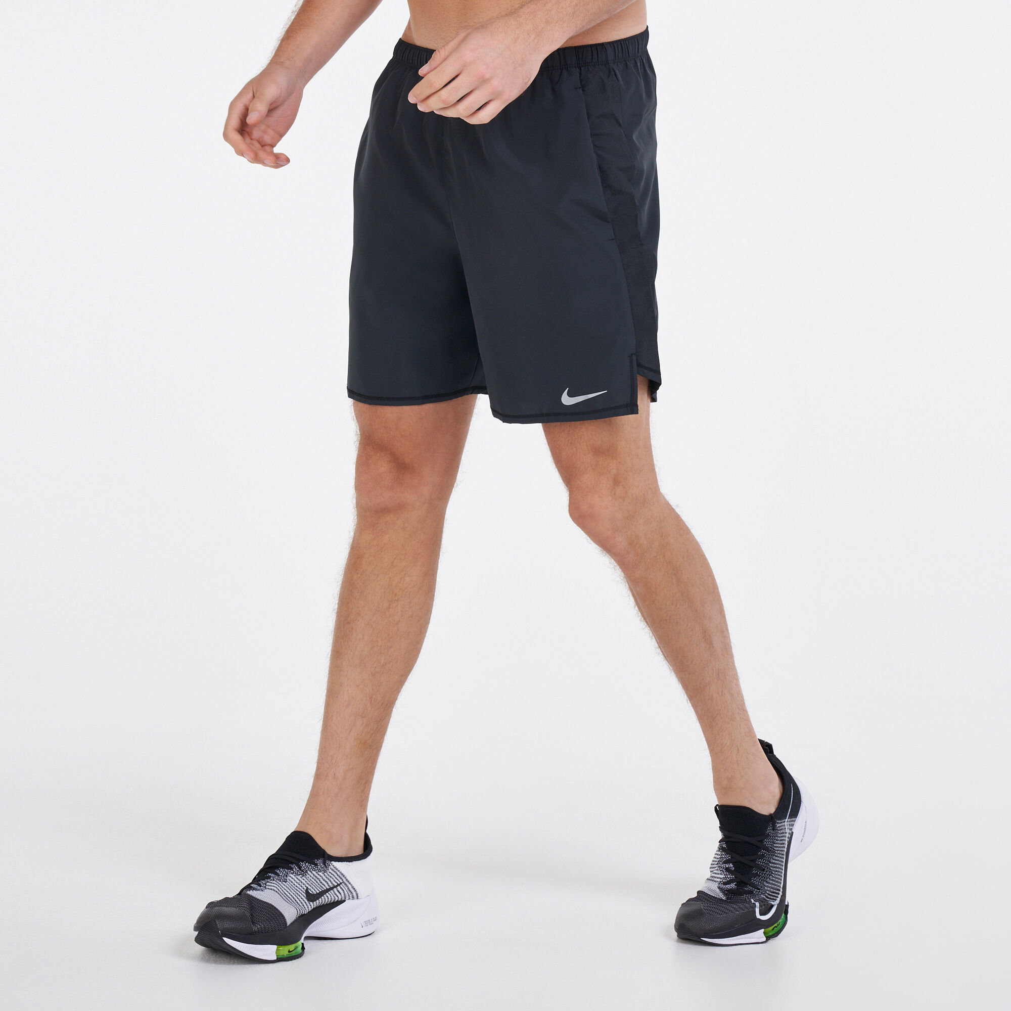 nike black flex stride wild run shorts