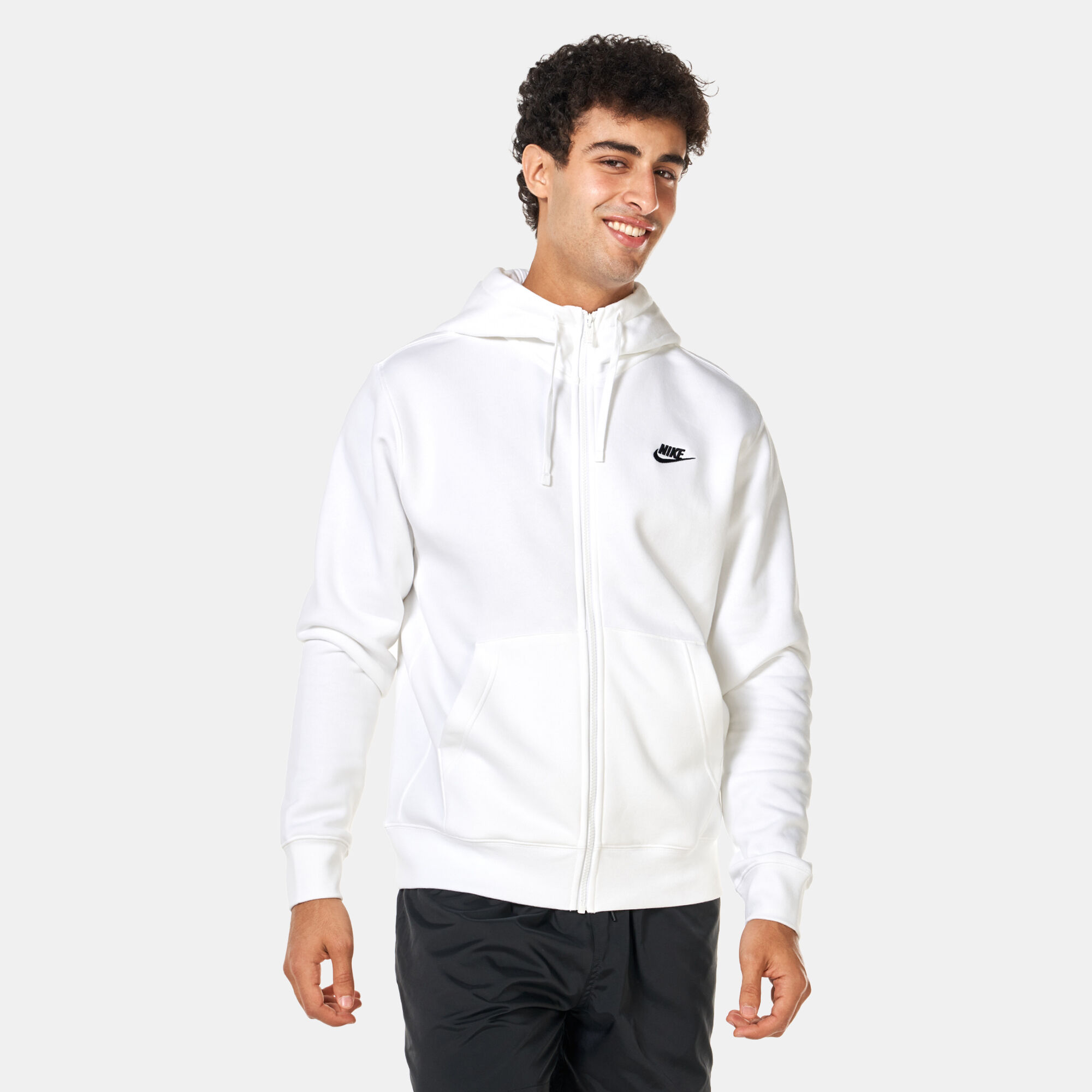 Men s Sportswear Club Fleece Hoodie White Nike in Kuwait SSS