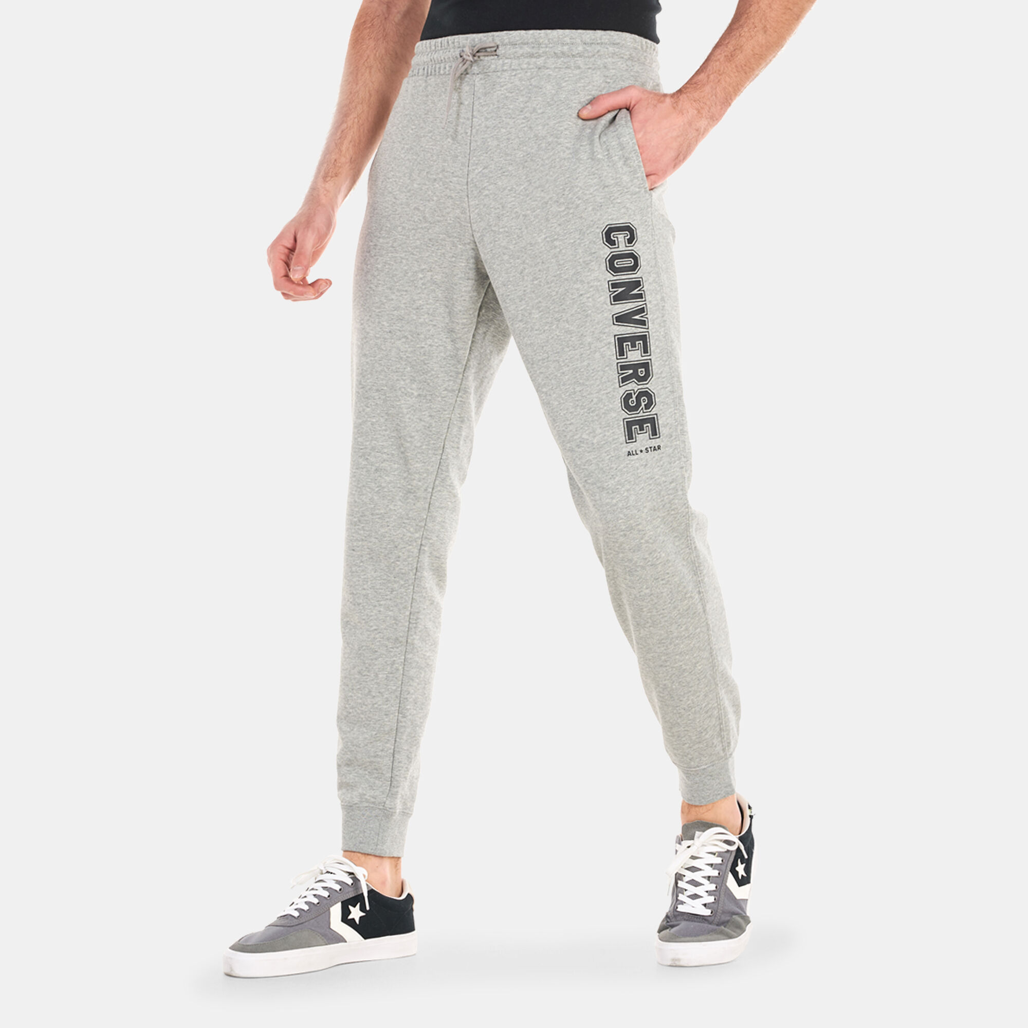 Mens grey converse joggers shop