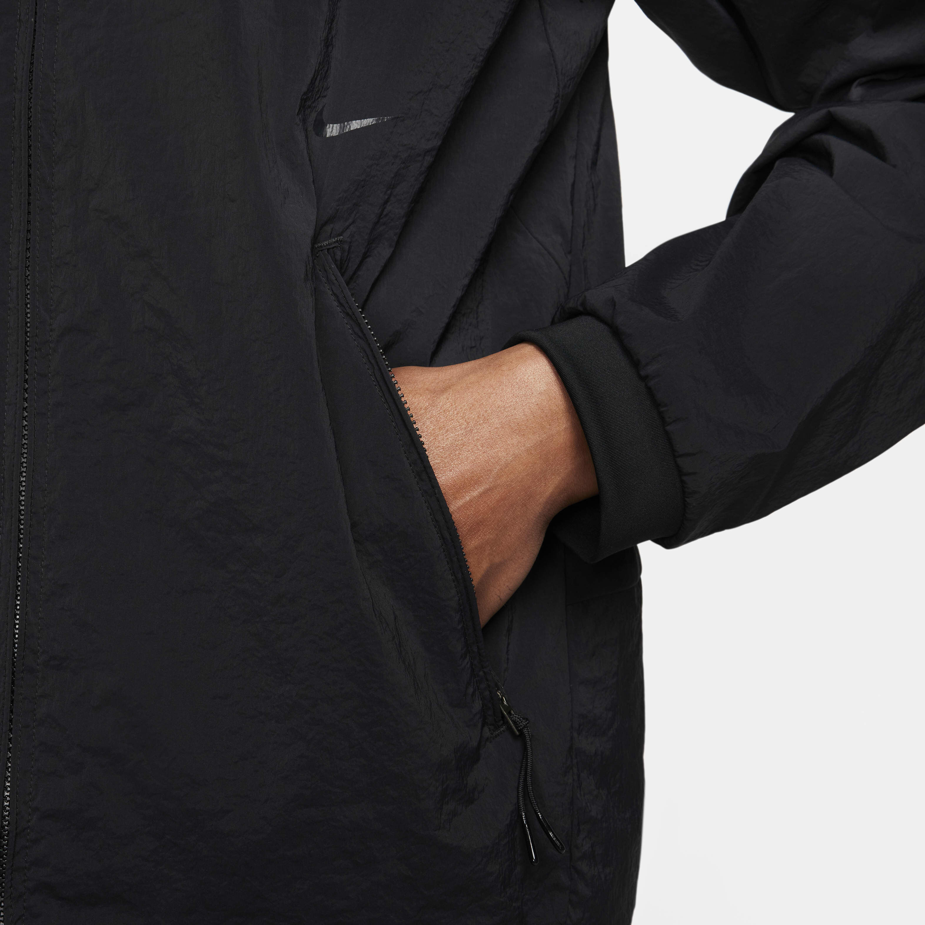 Nike long bomber jacket best sale