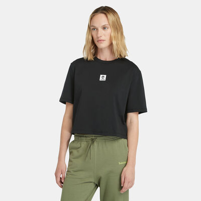 Timberland Women's Stack Logo T-Shirt Black